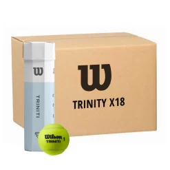 Carton 18 Tubes De 4 Balles Wilson Triniti