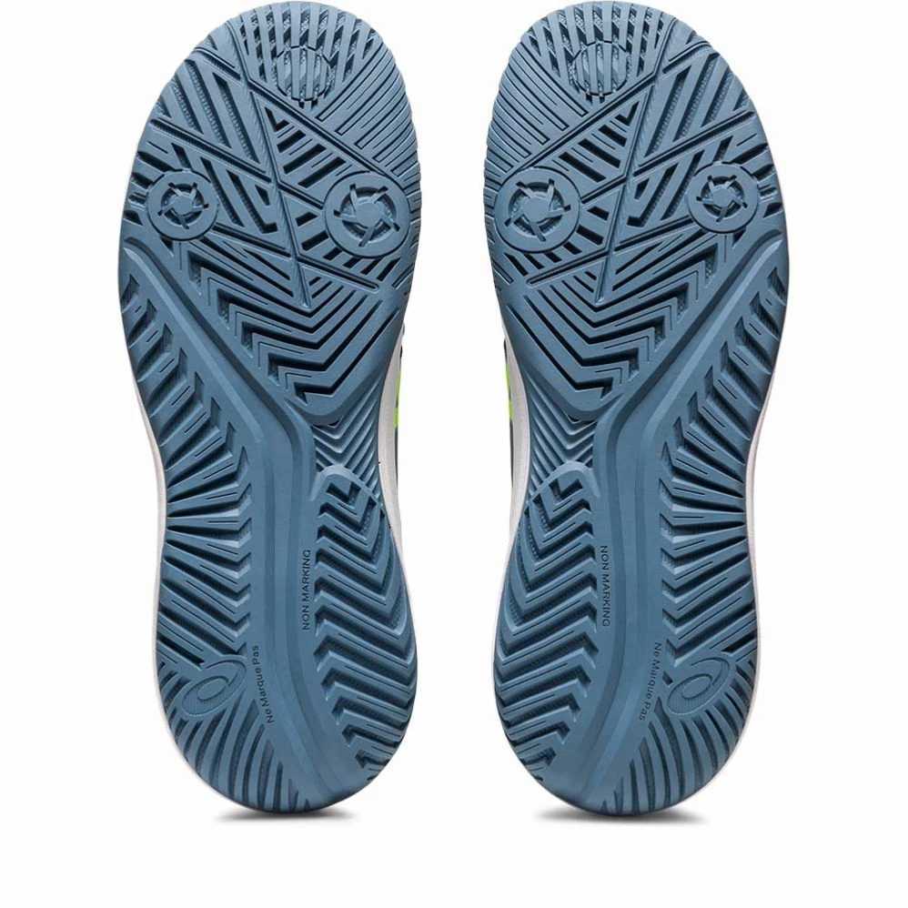 Chaussures Asics Gel Resolution 9 GS Junior Bleu / Vert 4 Chaussures Asics Gel Resolution 9 GS Junior Bleu / Vert – Image 4