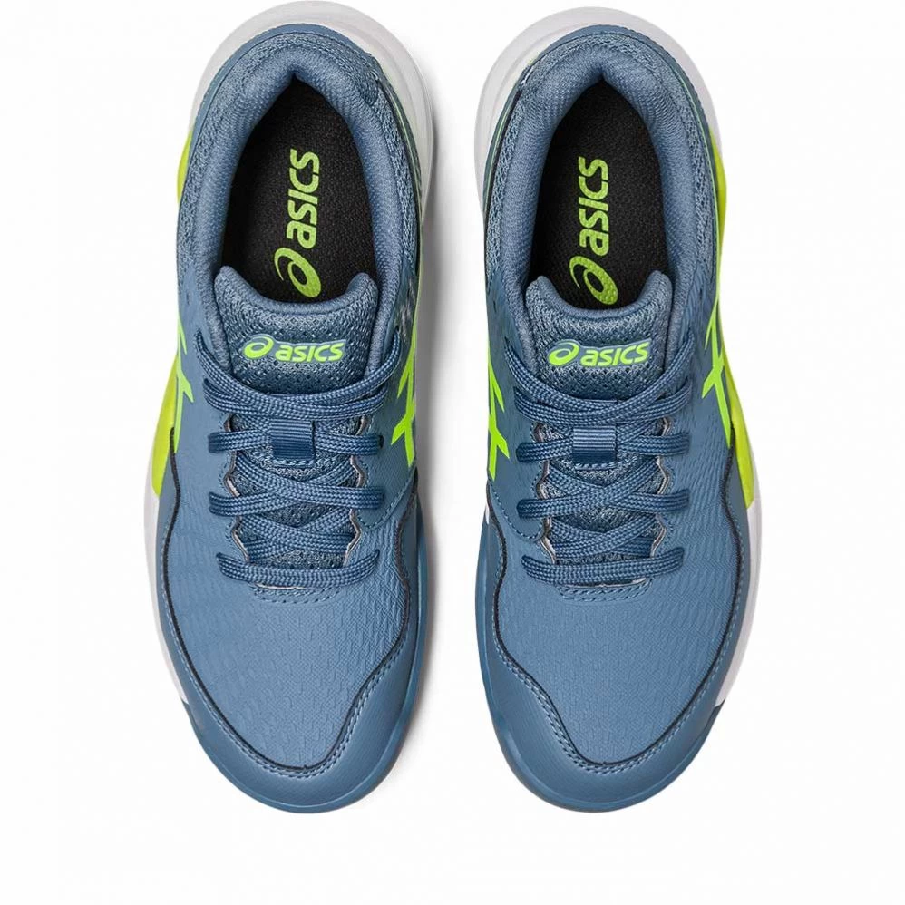 Chaussures Asics Gel Resolution 9 GS Junior Bleu / Vert 5 Chaussures Asics Gel Resolution 9 GS Junior Bleu / Vert – Image 5