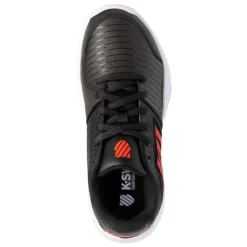 Chaussures K-Swiss Court Express Junior Noir / Orange -Vraiment la Patagonie. chaussures k swiss court express junior noir orange 5