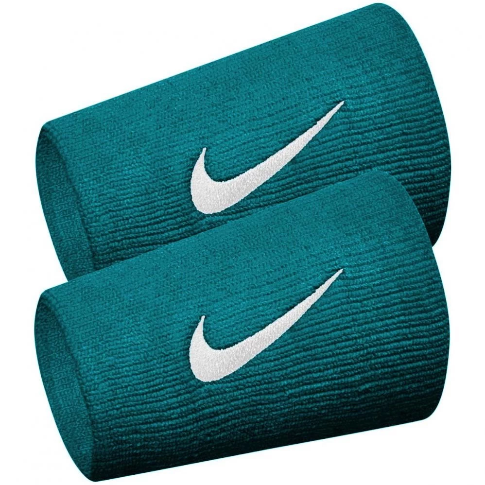 Serre-Poignets Nike Double Largeur Vert / Blanc X 2 1 Serre-Poignets Nike Double Largeur Vert / Blanc X 2