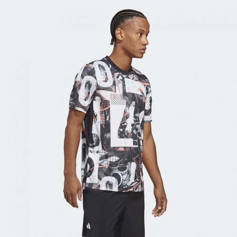 T-Shirt Adidas Club Graph Printed 2 T-Shirt Adidas Club Graph Printed – Image 2