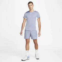 T-Shirt Nike Court Dri-Fit Advantage Bleu Gris -Vraiment la Patagonie. t shirt nike court dri fit advantage bleu gris 1