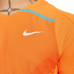 T-Shirt Nike Dri-Fit ADV Rafael Nadal Orange -Vraiment la Patagonie. t shirt nike dri fit adv rafael nadal orange 4