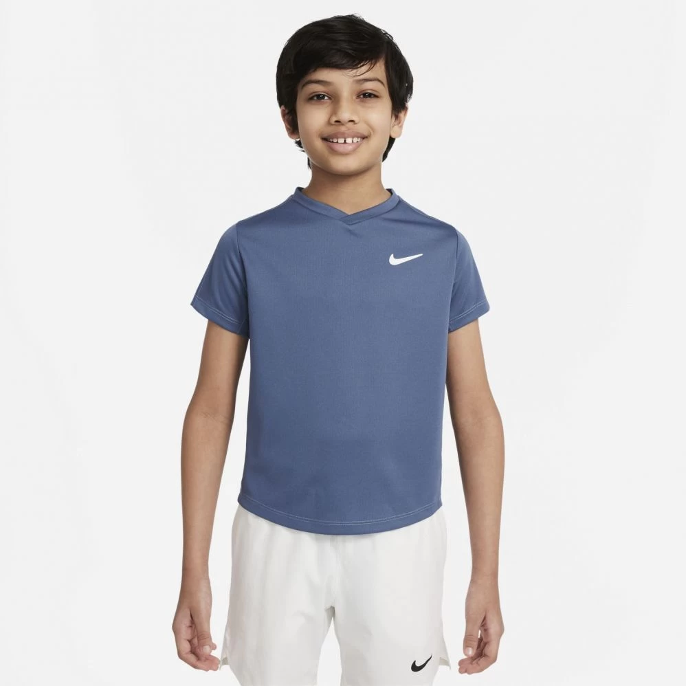 T-Shirt Nike Junior Dri-Fit Victory Bleu Gris 1 T-Shirt Nike Junior Dri-Fit Victory Bleu Gris