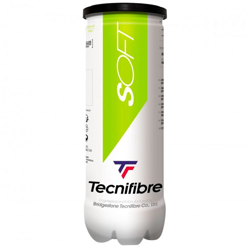 Tube De 3 Balles Tecnifibre Soft 1 Tube De 3 Balles Tecnifibre Soft